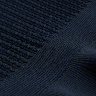 Women's Miiaaa-Knitted Skater Dress With Collar Navy