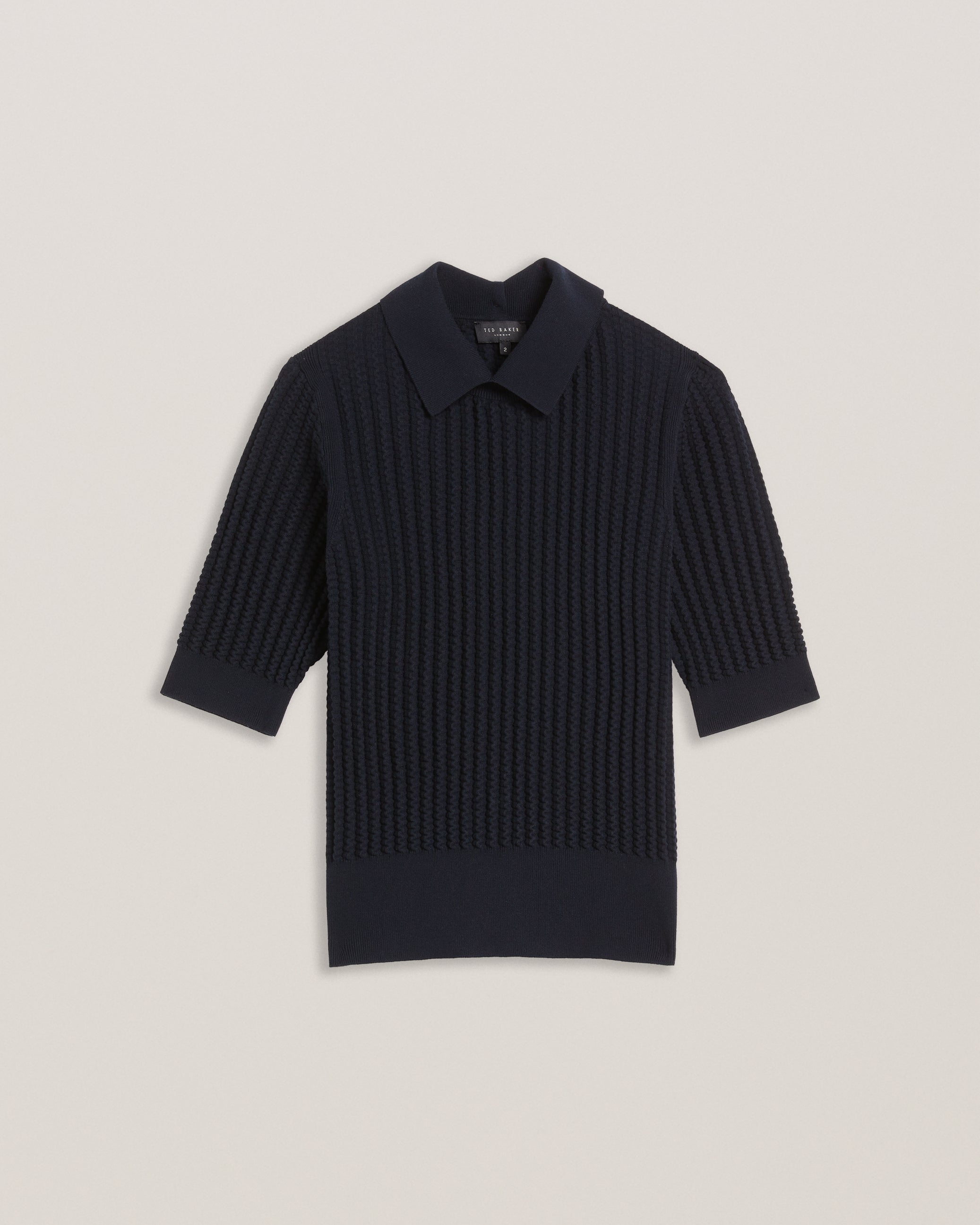 Women's Morliee-Puff Sleeve Fitted Sweater Navy