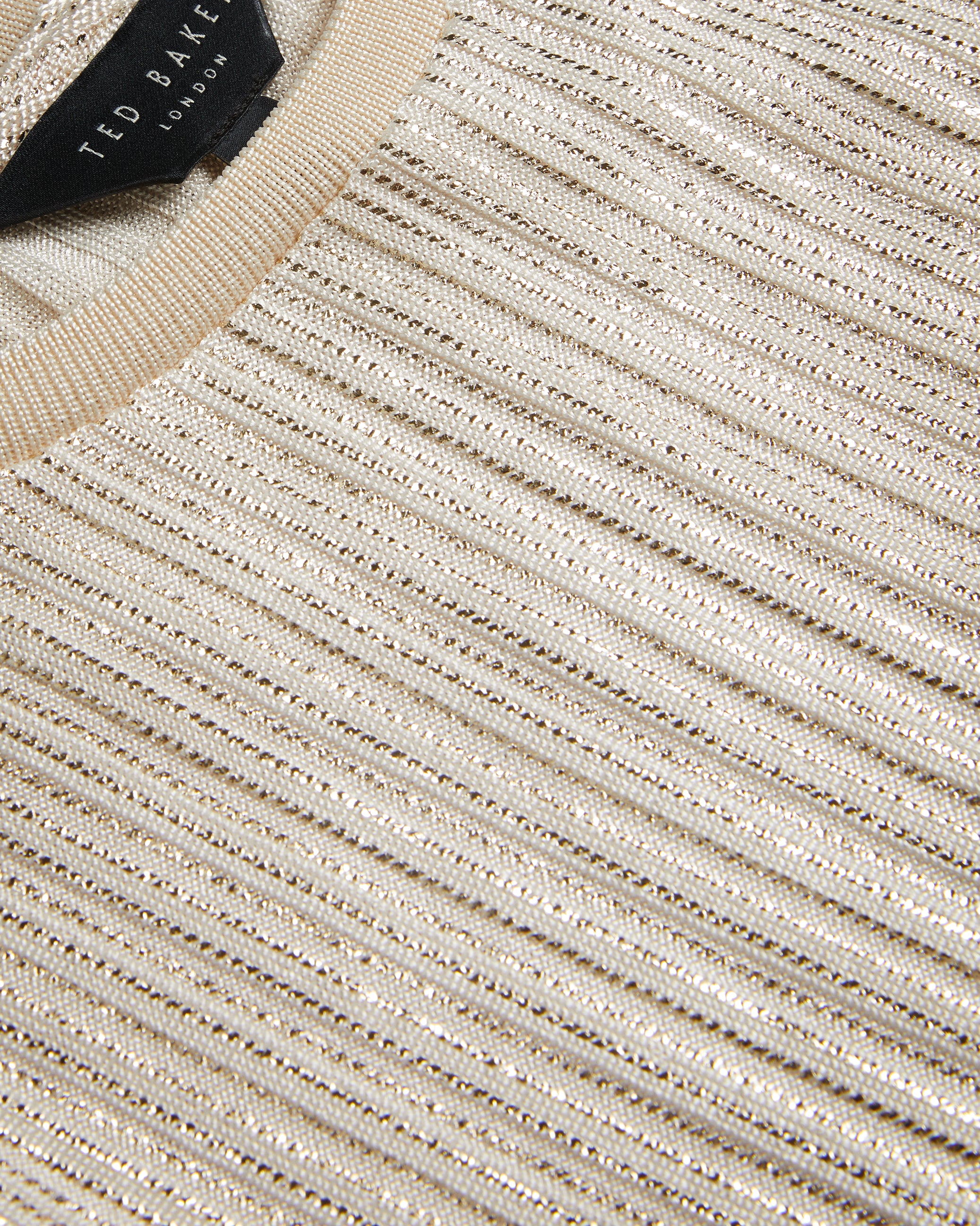 Women's Katrino-Metallic Short Sleeve Crew Neck Tee Gold