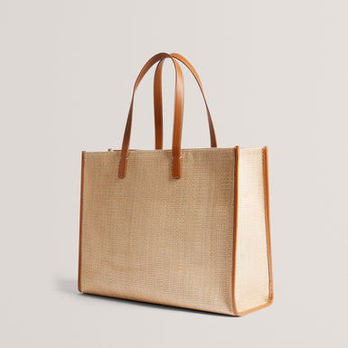 Women's PALLMER-Faux Raffia Large Icon Bag