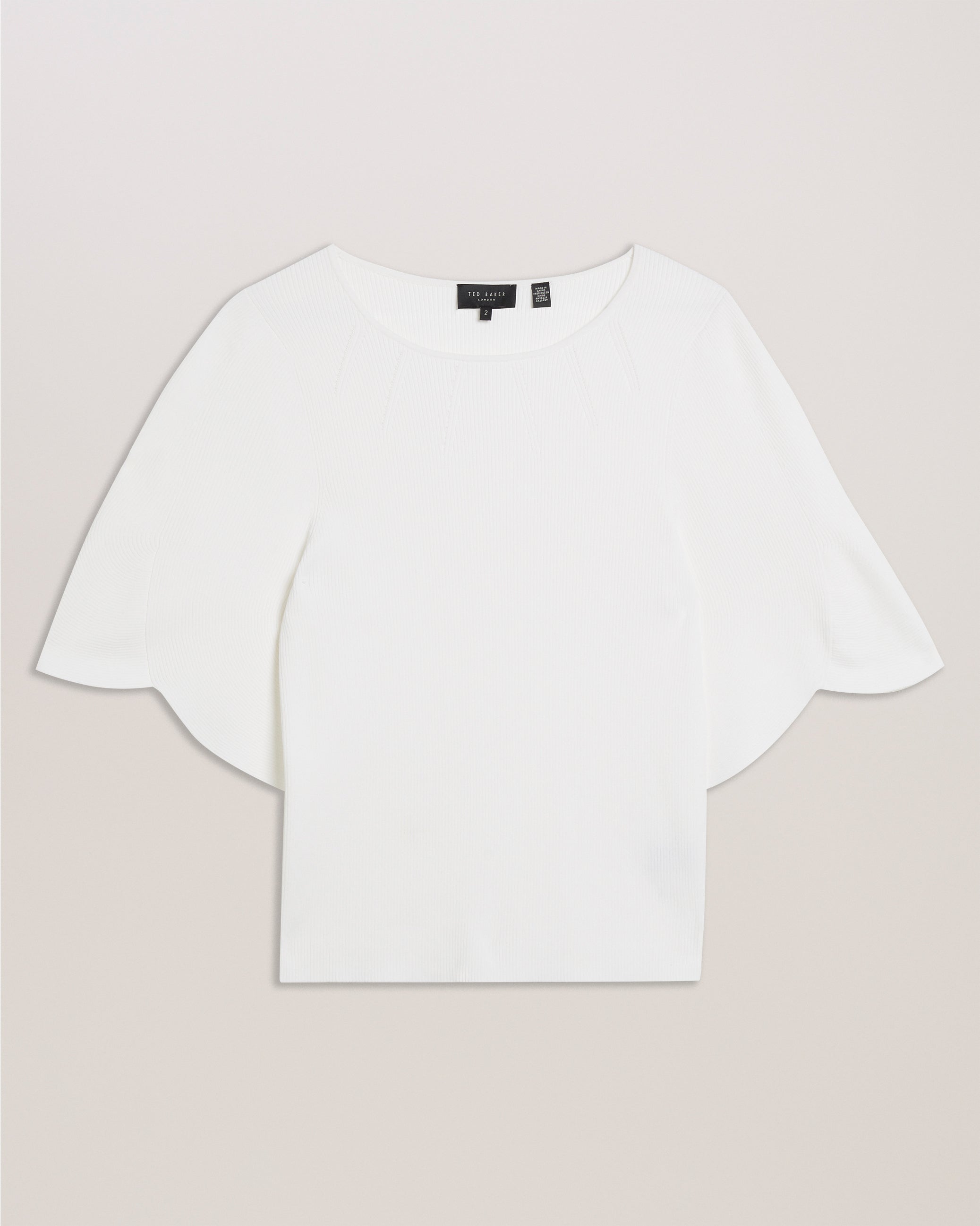 Women's HILANEE- Ribbed Ribbed Knit Ivory