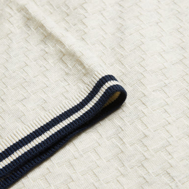 Men's Mahani-Ss Regular T Stitched Half-Zip Polo Beige