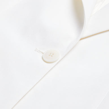 Women's Musub-Tailored Jacket With Faux Pockets White