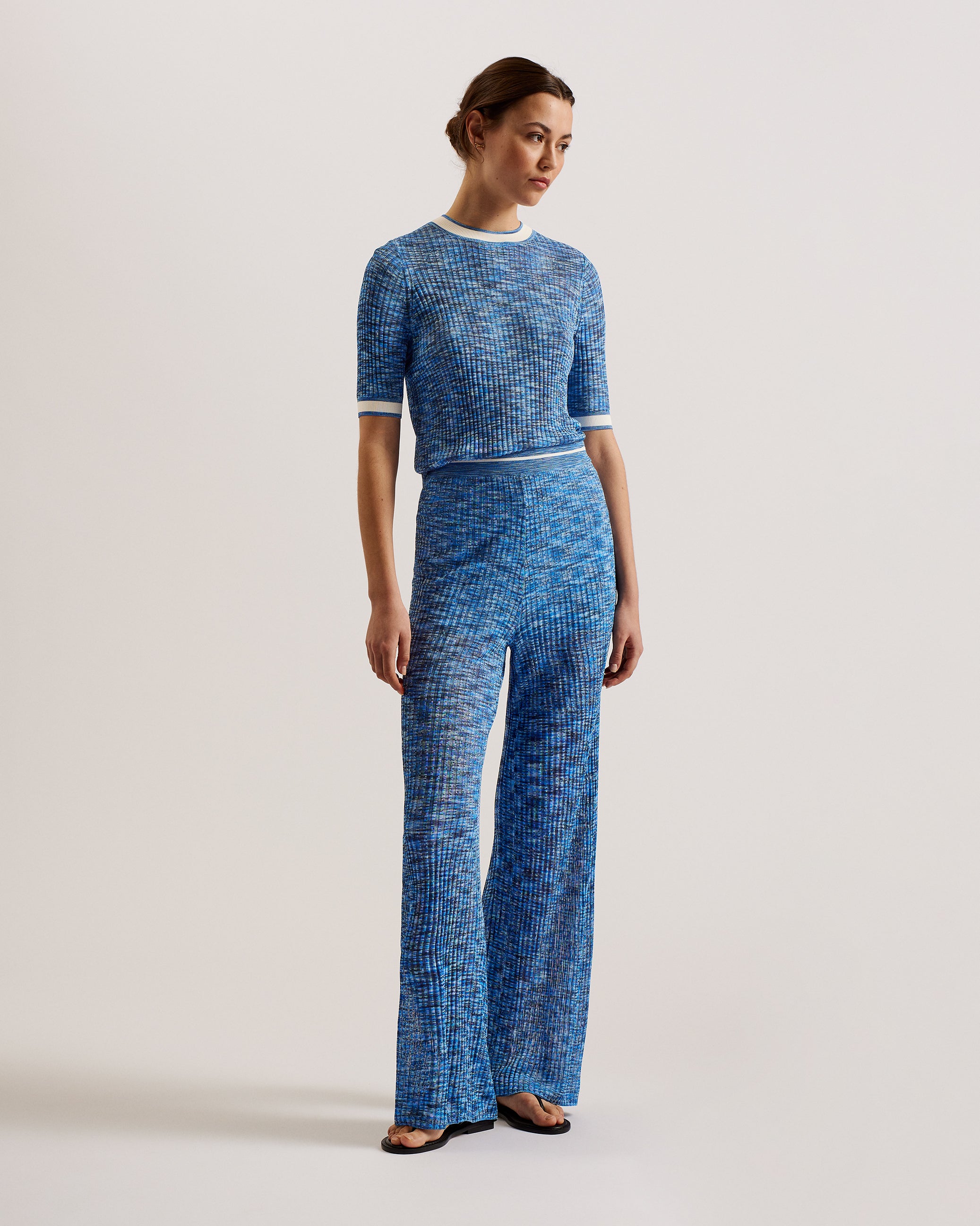 Women's Dayleyy-Space Dye Short Sleeve Top Blue