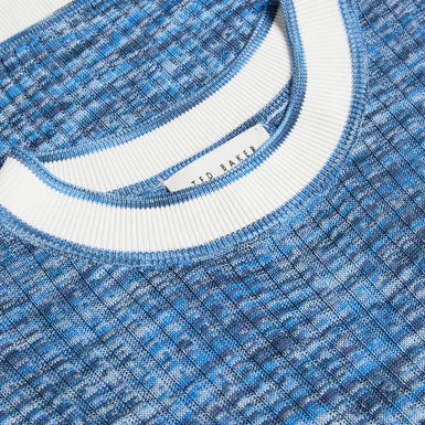 Women's Dayleyy-Space Dye Short Sleeve Top Blue