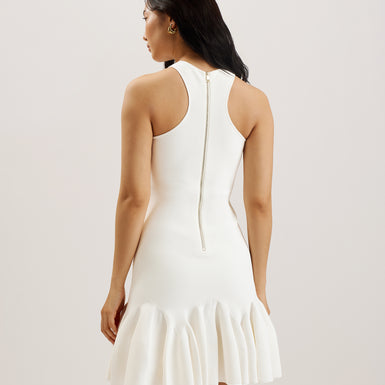 Women's Elzaaa-Racer Knitted Mini Dress Ivory