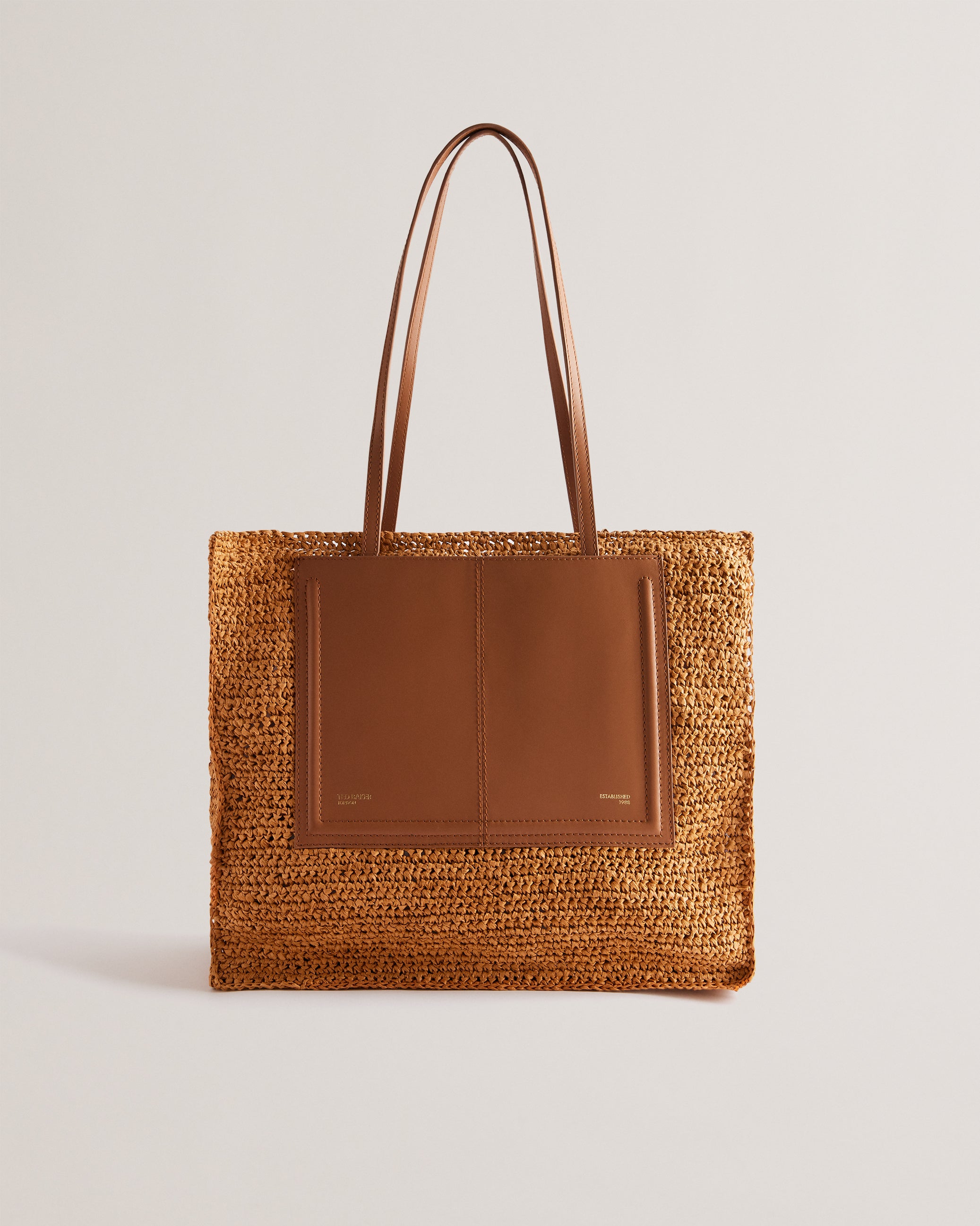 Women's Ashvi-Raffia Large Tote Bag Brown