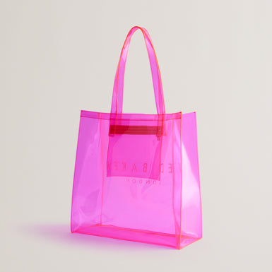 Women's Sheicon-Transparent Large Icon Bag Brt-Pink