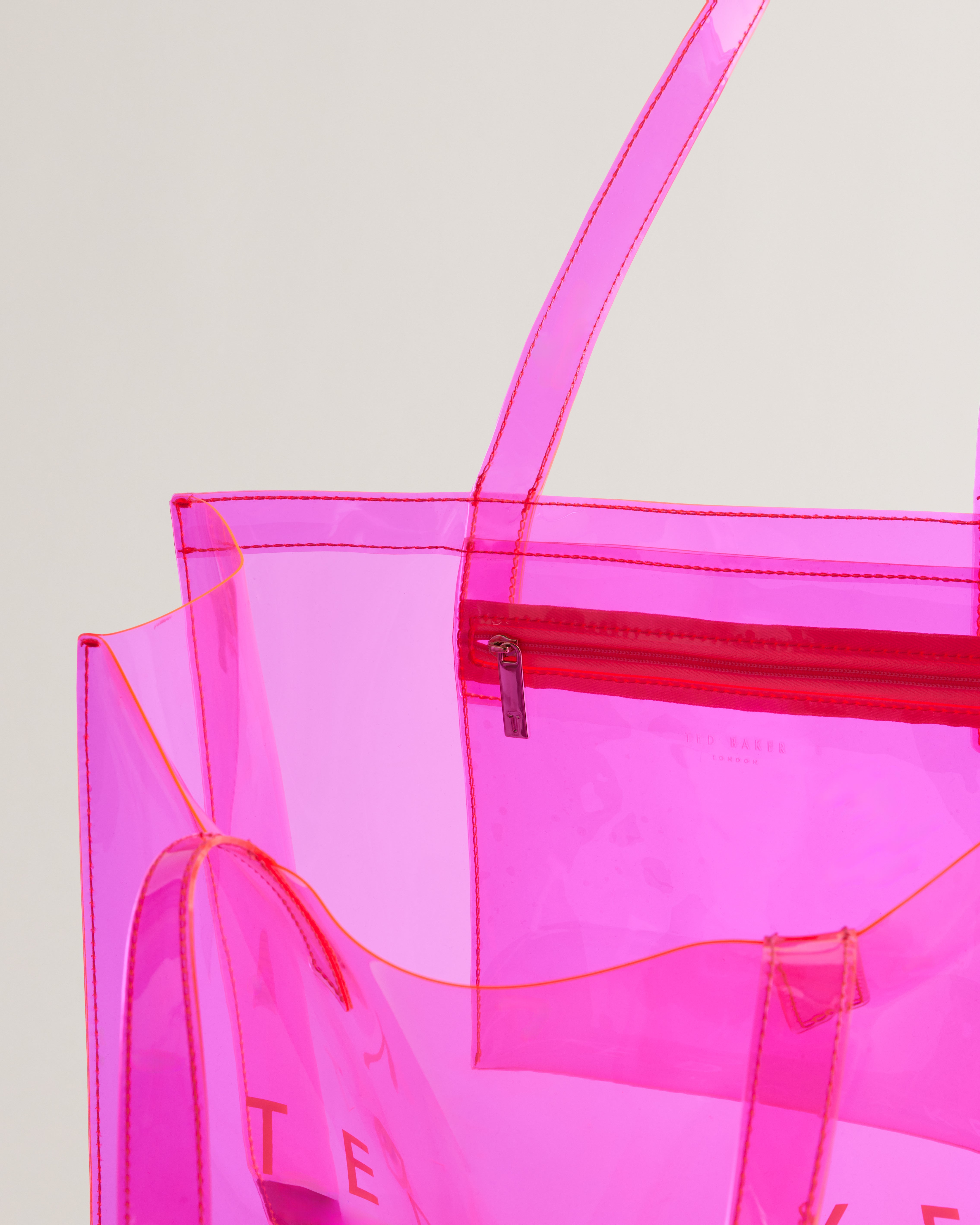 Women's Sheicon-Transparent Large Icon Bag Brt-Pink