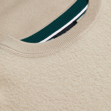 Men's Olmste-Ls Boucle Wool Stitch Crew Neck Taupe