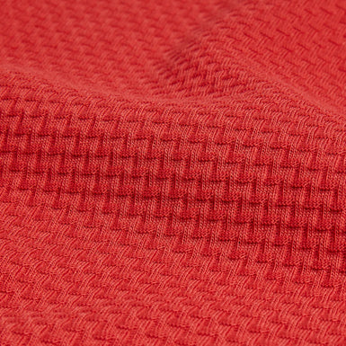 Men's Curlys-Ss Regular Textured T-Shirt Red