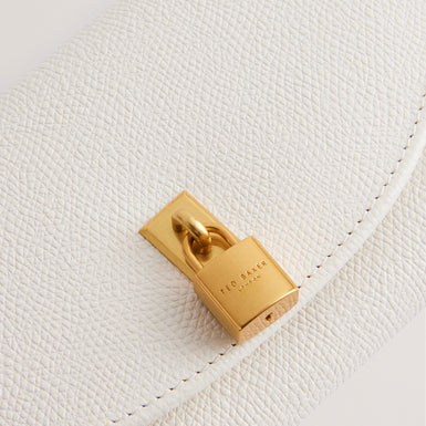 Women's Wesmina-Padlock Detail Large Purse Ecru