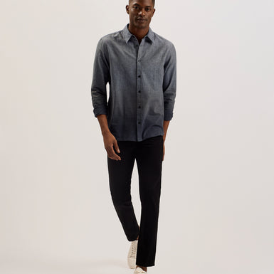 Men's Ackley-Ls Regular Ombre Print Shirt Black