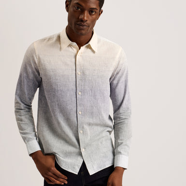 Men's Ackley-Ls Regular Ombre Print Shirt Multicol