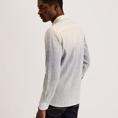 Men's Ackley-Ls Regular Ombre Print Shirt Multicol