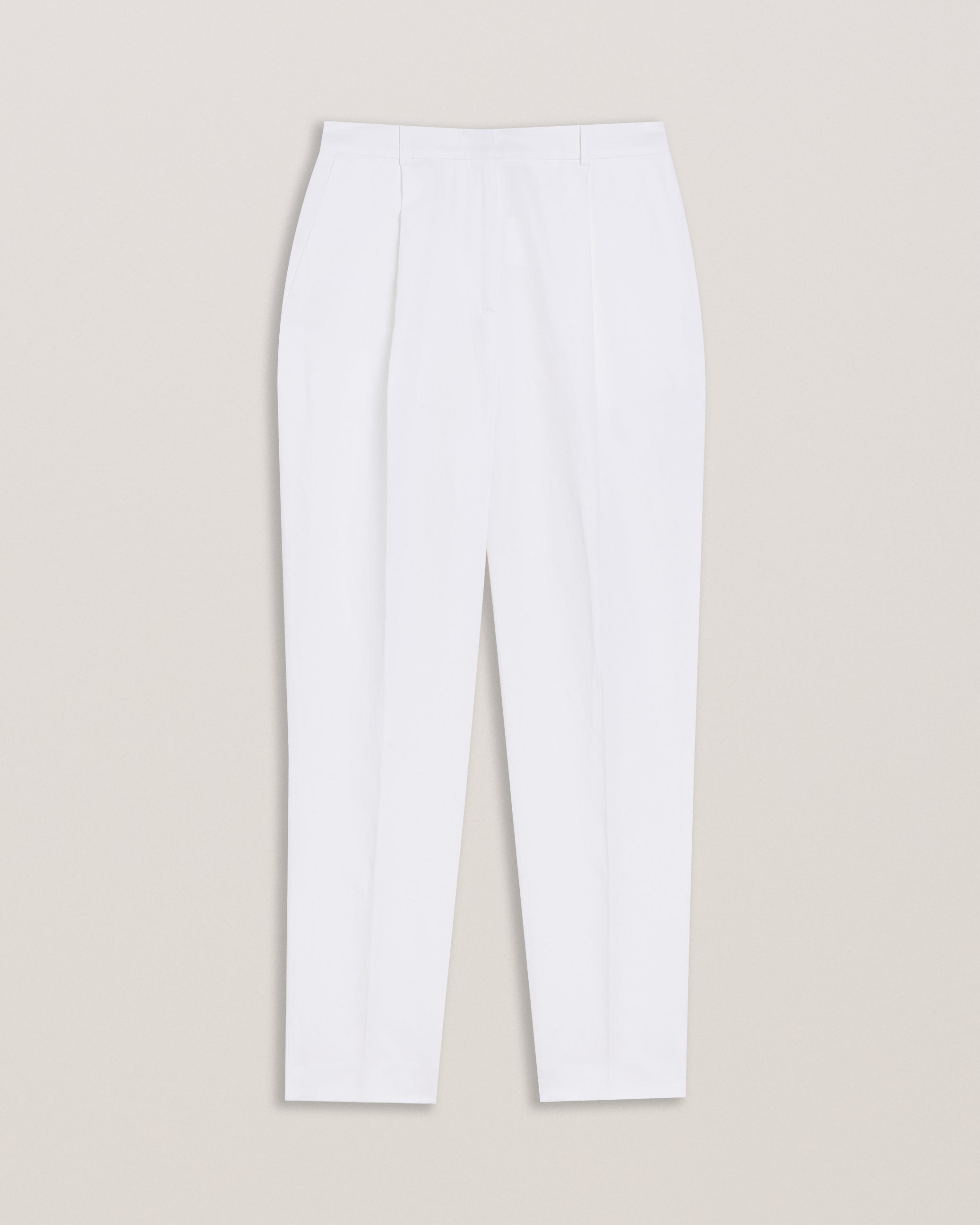 Women's Musubt-High Rise Tailored Trousers White