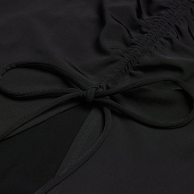 Women's Luliiaa-Jersey Rouched Maxi Skirt Black