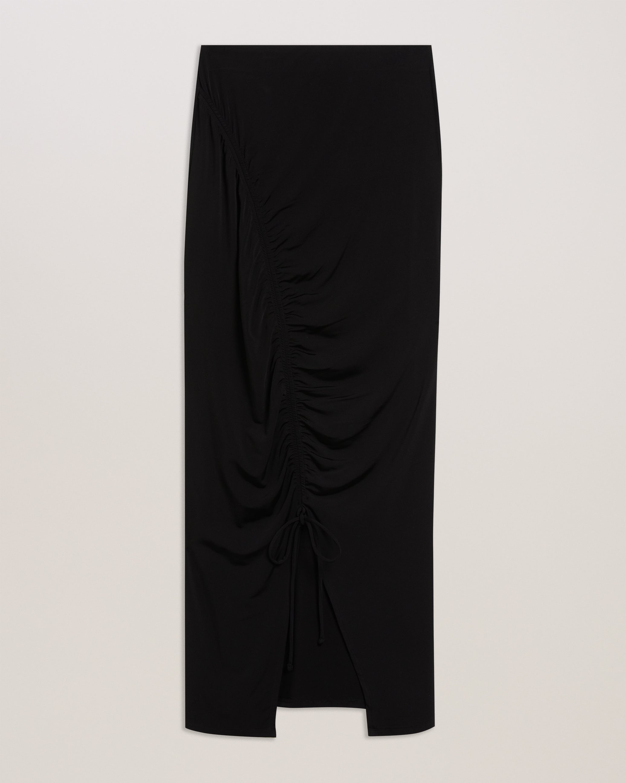 Women's Luliiaa-Jersey Rouched Maxi Skirt Black