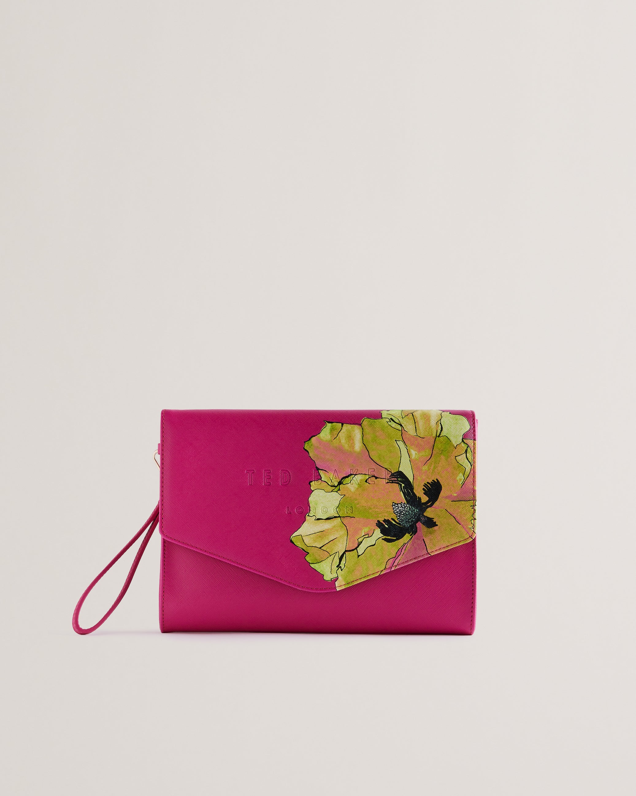Women's Mielliy-Floral Printed Envelope Pouch Brt-Pink