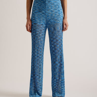 Women's Yoana-Space Dye Knitted Trouser Blue