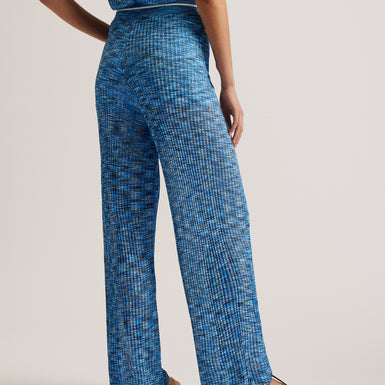 Women's Yoana-Space Dye Knitted Trouser Blue