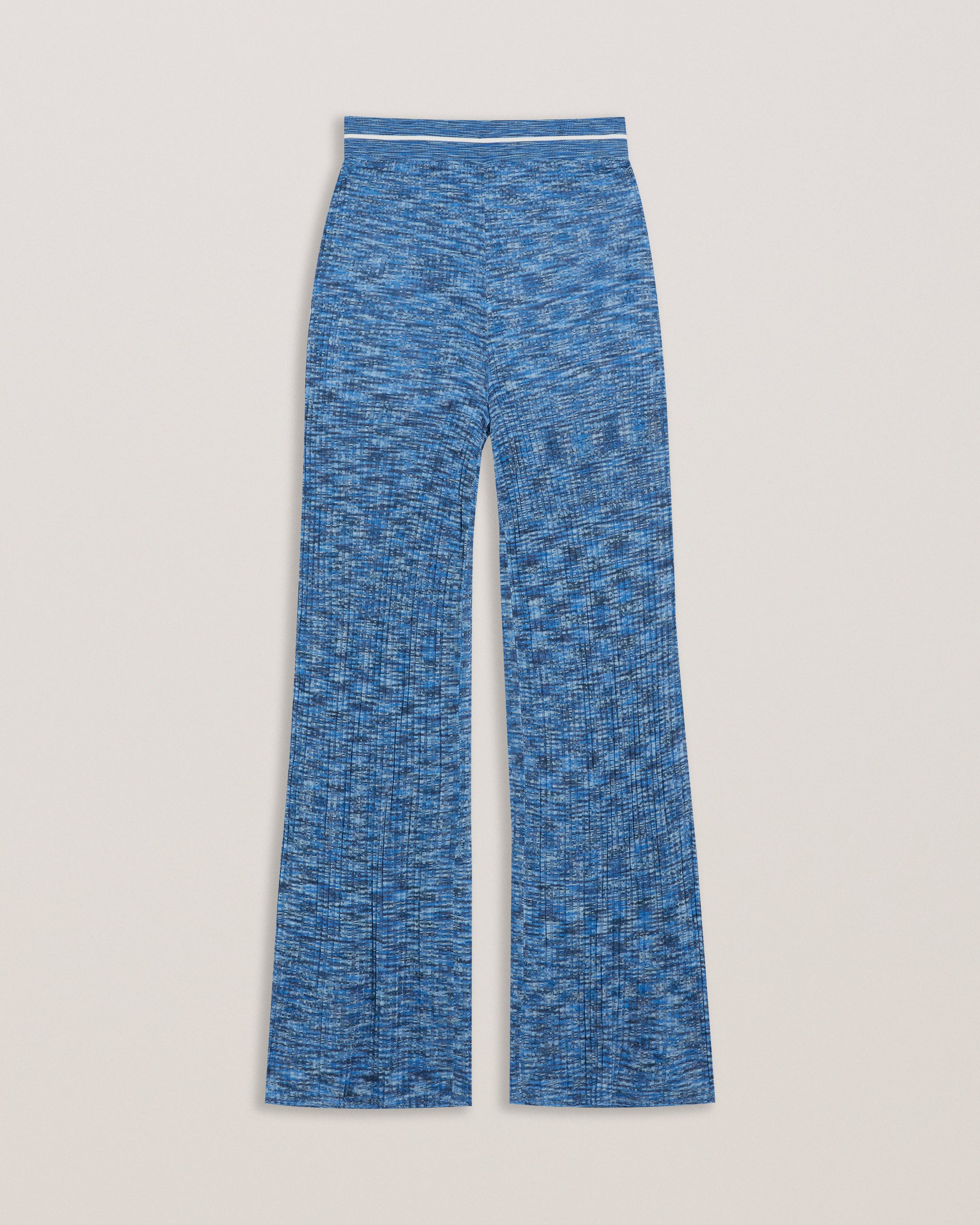 Women's Yoana-Space Dye Knitted Trouser Blue