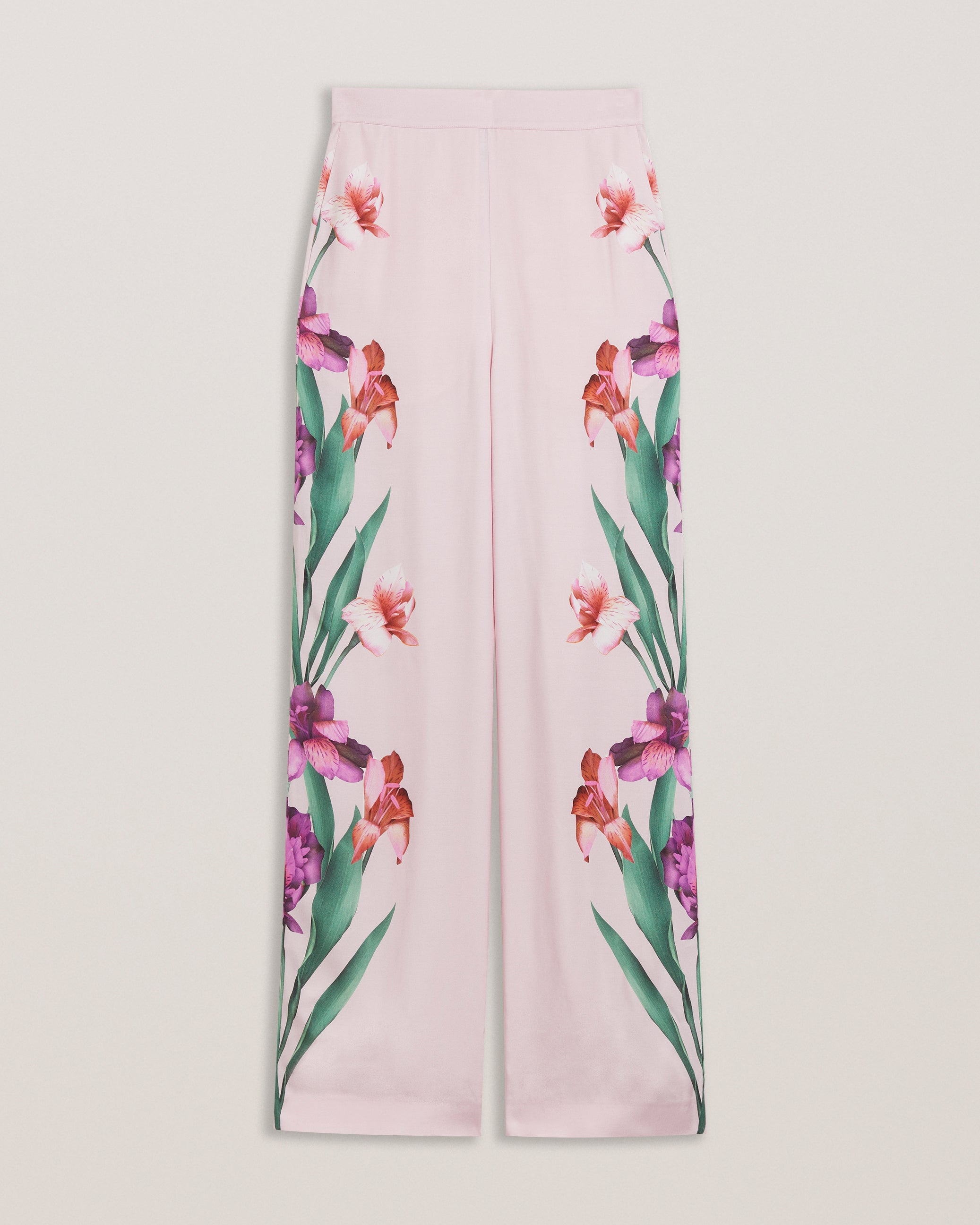 Women's Salca-Printed Wide Leg Trouser Lt-Pink