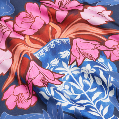 Women's Teanha-Woven Front Printed Jumper Navy