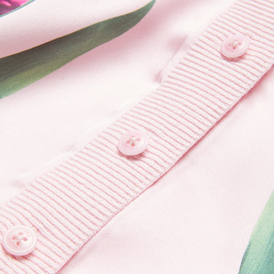 Women's Meralll-Woven Front Printed Cardigan Lt-Pink