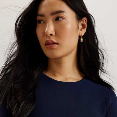 Women's Alzann-Knitted Mini Skater Dress Navy