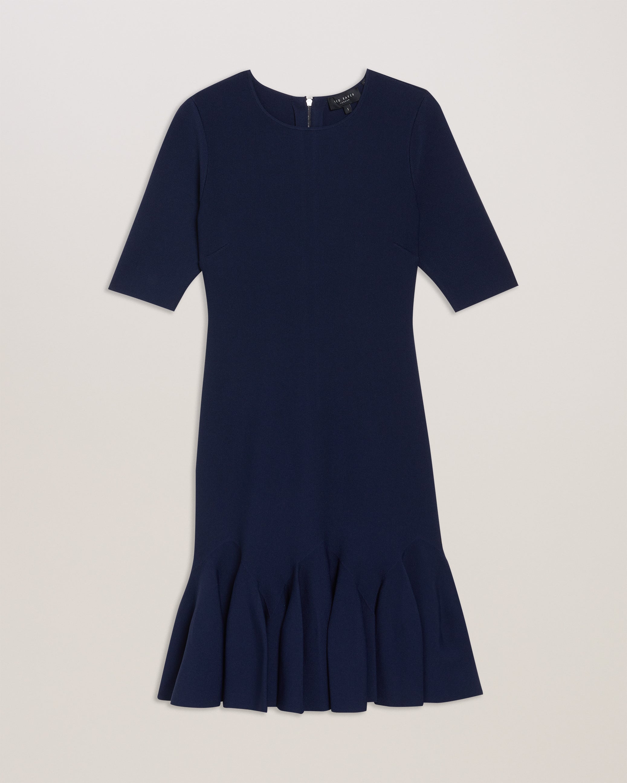 Women's Alzann-Knitted Mini Skater Dress Navy