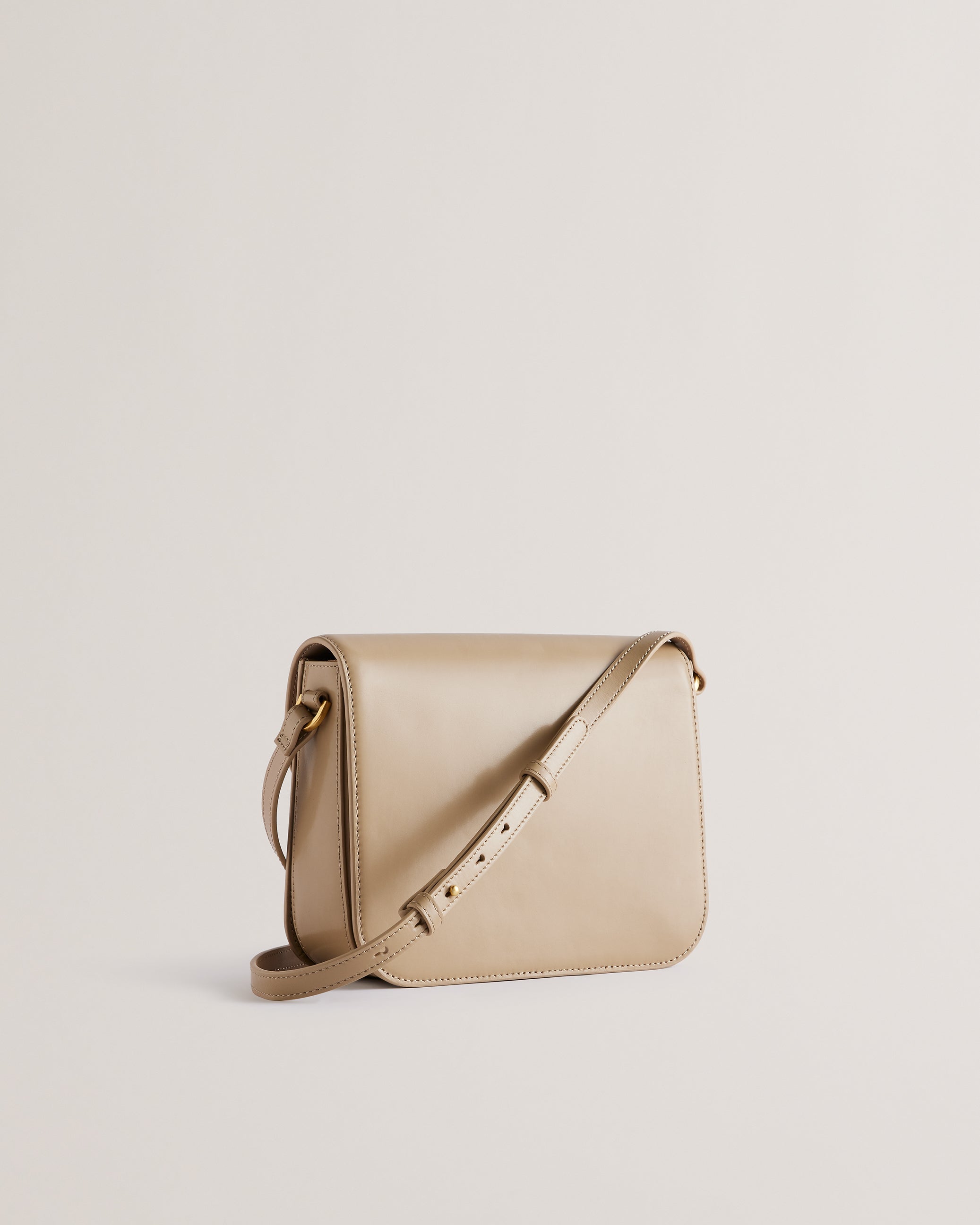 KKAYLI: Polished Leather Satchel Bag