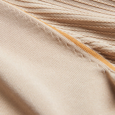 Men's Paxto-Ss Regular Textured Zip Polo Taupe