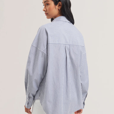 Women's VINALES-Boyfriend Fit Striped Cotton