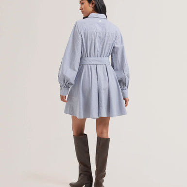 Women's IBARRA-Cotton Shirt Mini Dress Navy