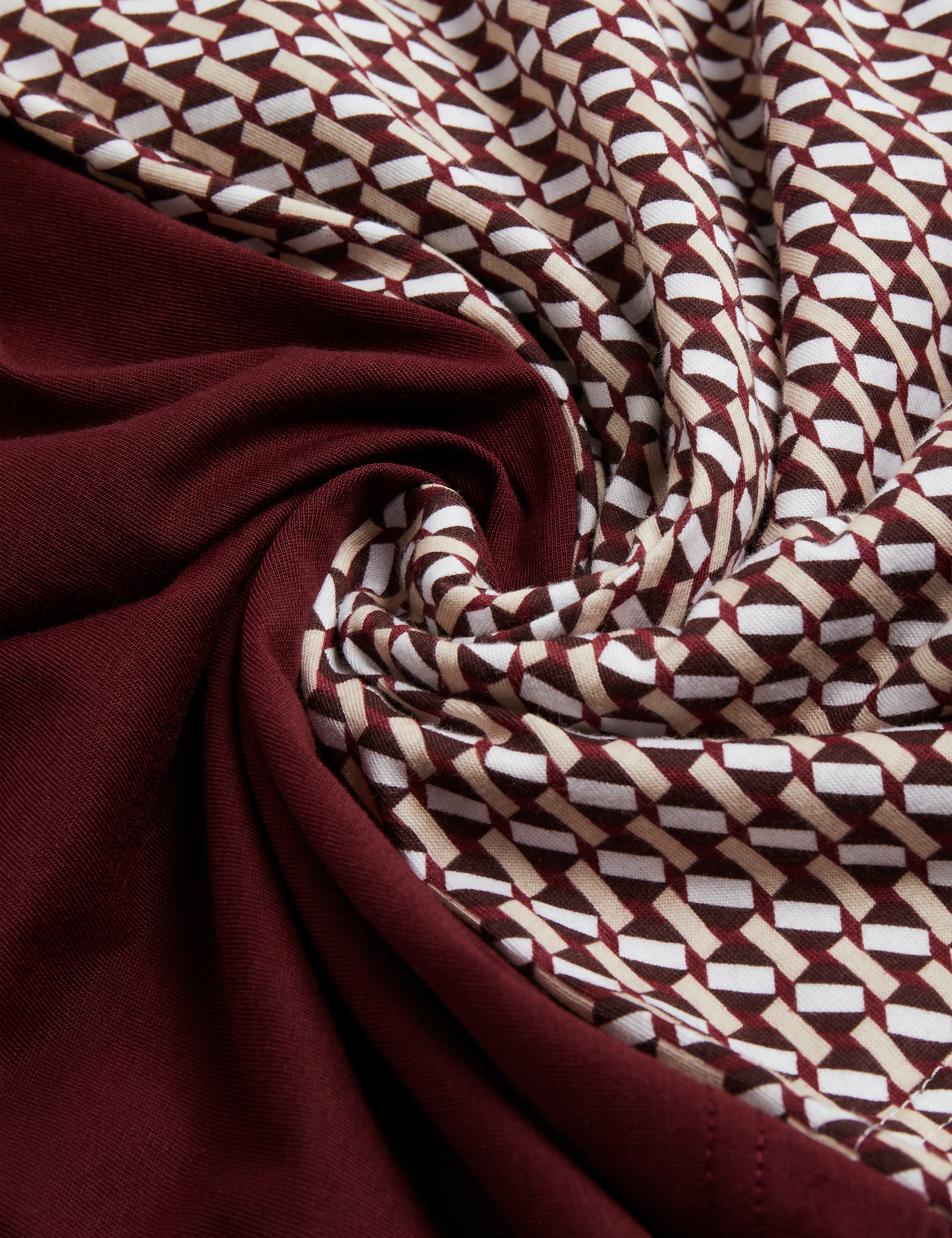 Men's Sangs-Ss Jersey Geo Multipack Maroon