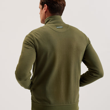 Men's Entil-Ls Regular Fit Quilted Funnel Neck Khaki