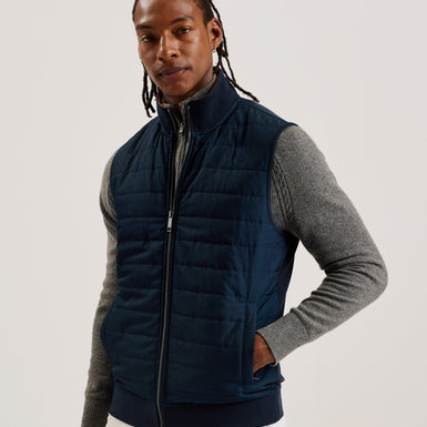 Men's Atho-Ss Regular Fit Quilted Gilet Navy