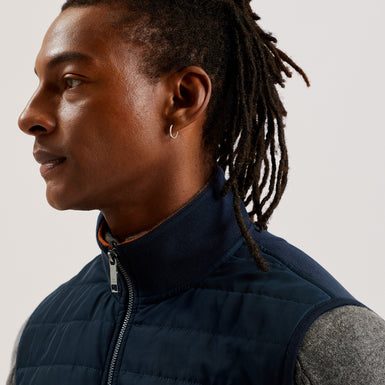 Men's Atho-Ss Regular Fit Quilted Gilet Navy