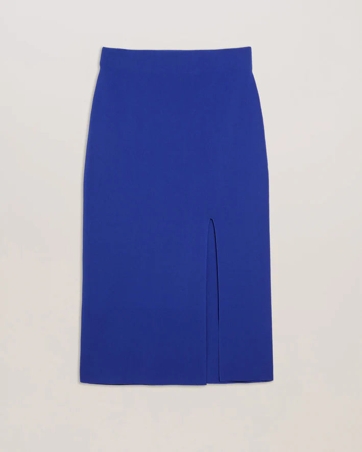 Women's Darleee-Bodycon Knitted Skirt Front Split Blue