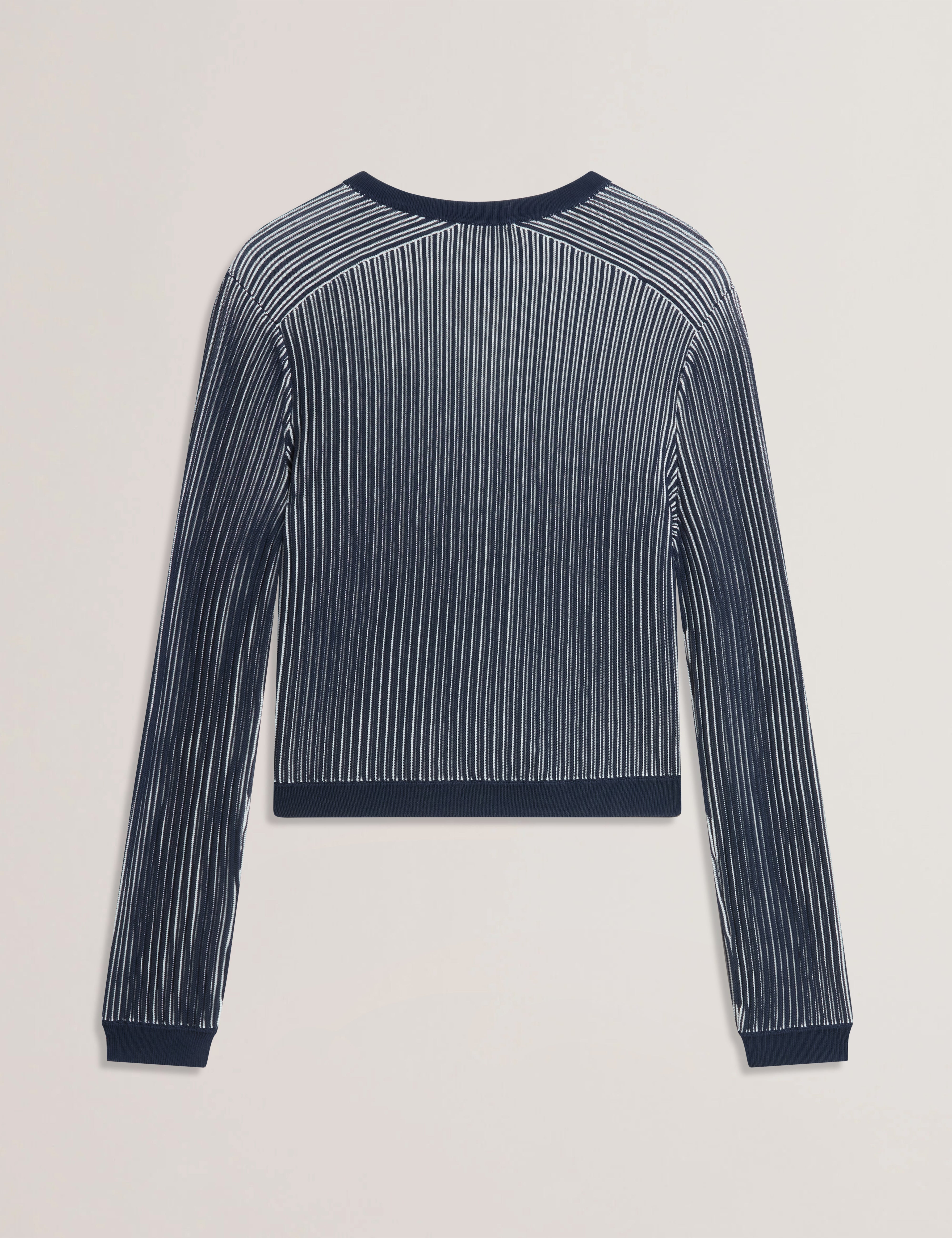 Women's ILHAA-Textured Stripe Knitted Cardigan