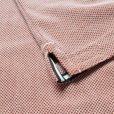 Men's Phenes-Ss Regular Fit Textured Polo Brown