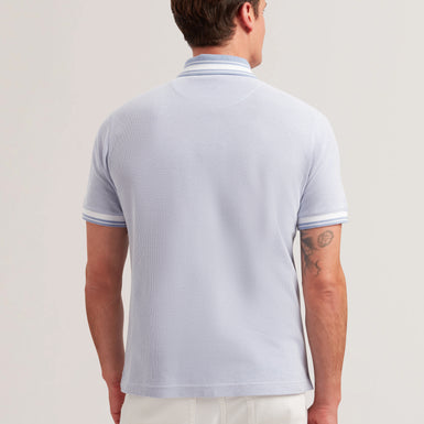 Men's Phenes-Ss Regular Fit Textured Polo Lt-Purple