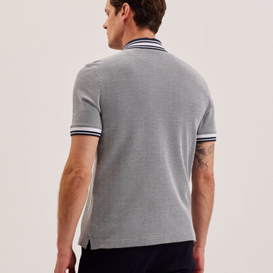 Men's Phenes-Ss Regular Fit Textured Polo Navy