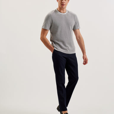 Men's Arlon-Ss Regular Fit Textured T-Shirt Olive