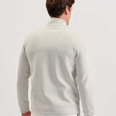 Men's Pryor-Ls Regular Textured Quarter Zip Cream