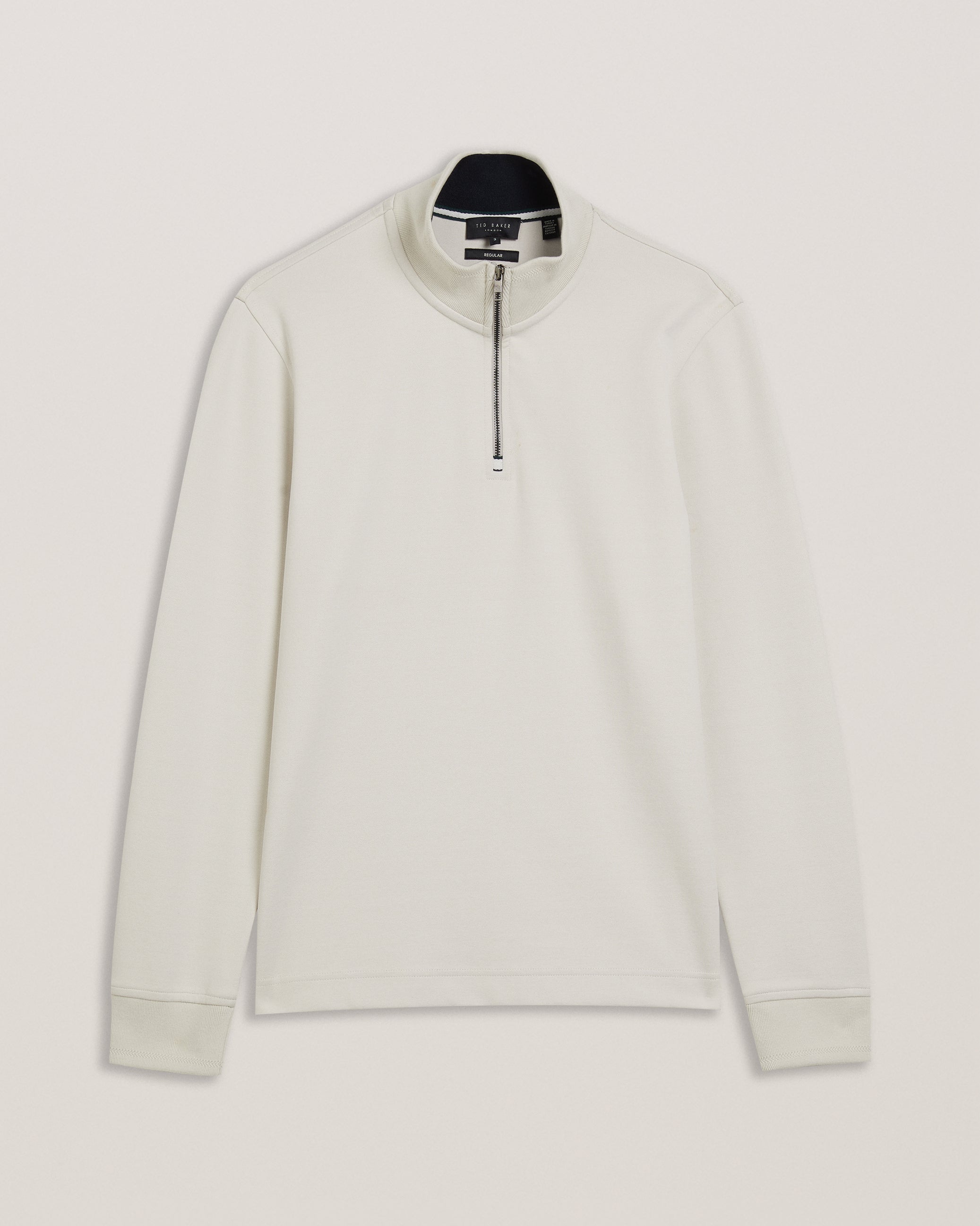 Men's Pryor-Ls Regular Textured Quarter Zip Cream