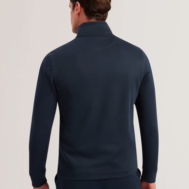 Men's Pryor-Ls Regular Textured Quarter Zip Navy