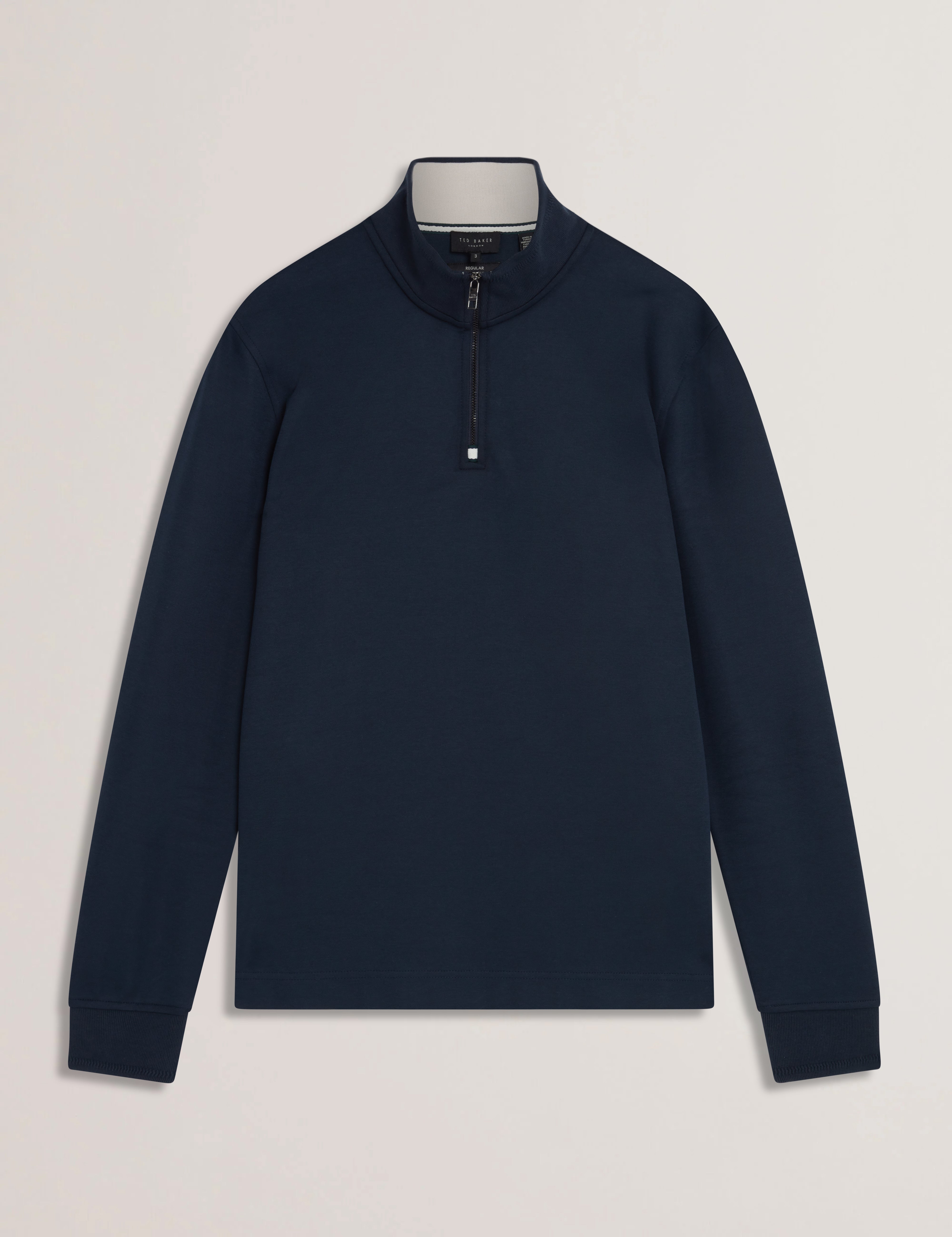Men's Pryor-Ls Regular Textured Quarter Zip Navy