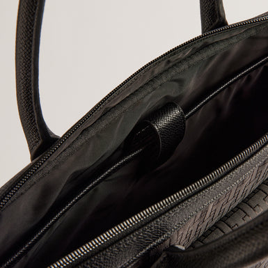 Men's Terance-T Jacquard Document Bag Black